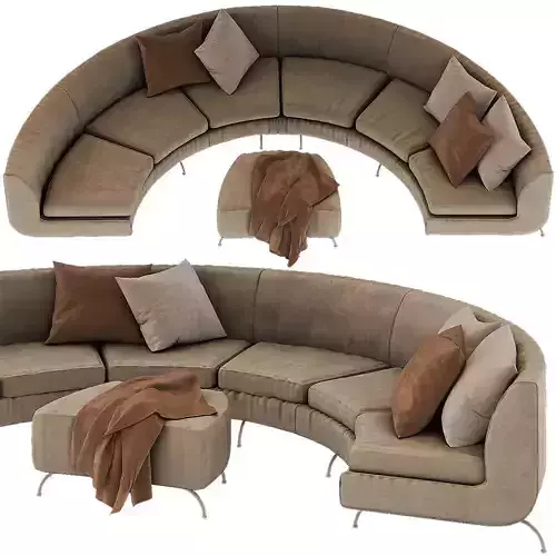 Modern Sofa Dubuffet Minotti 3D model