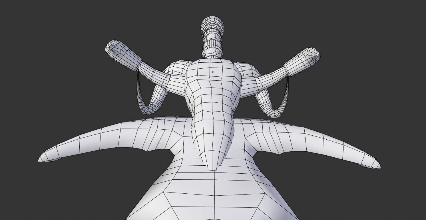 Low Poly Medieval Fantasy Sword Low-poly 3D model_5