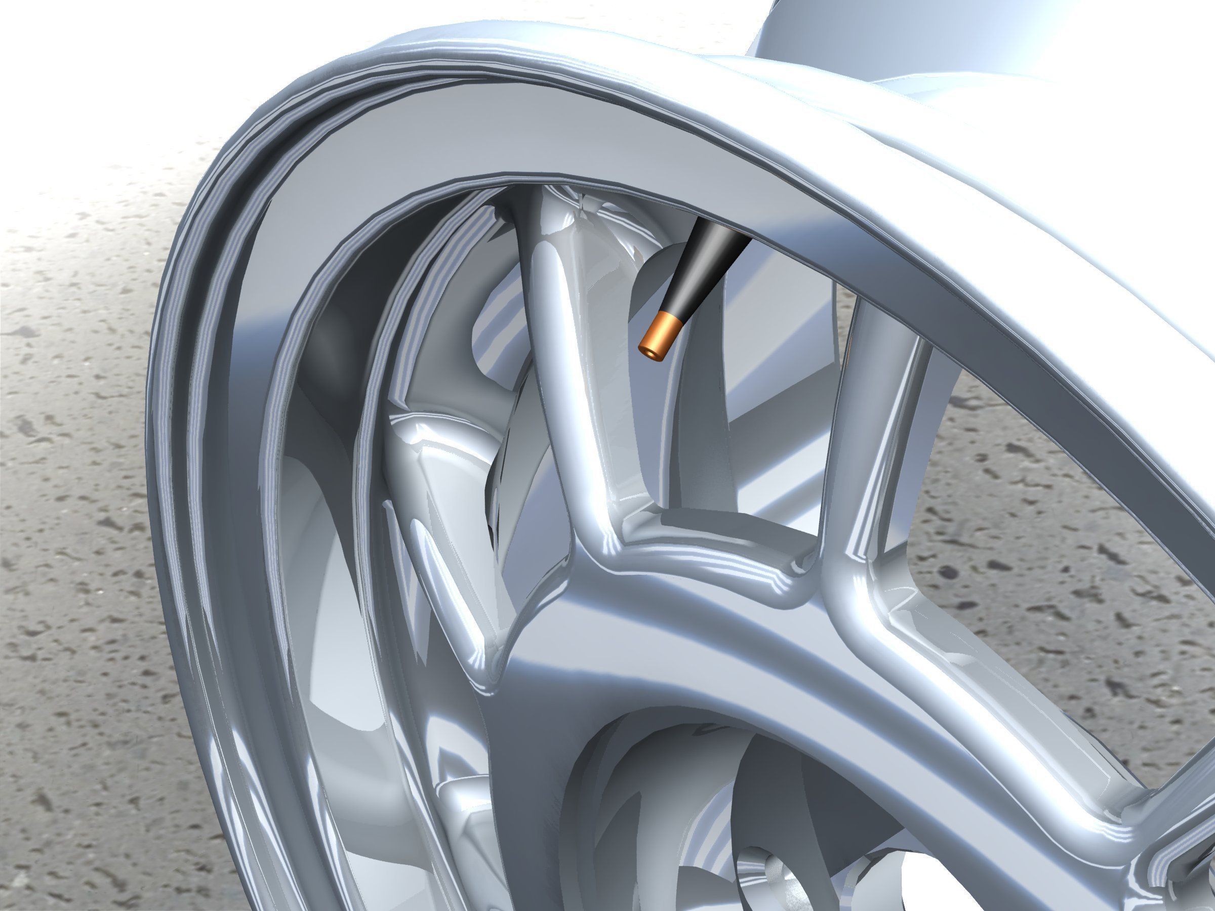Rim metallic 1  Free 3D model_1