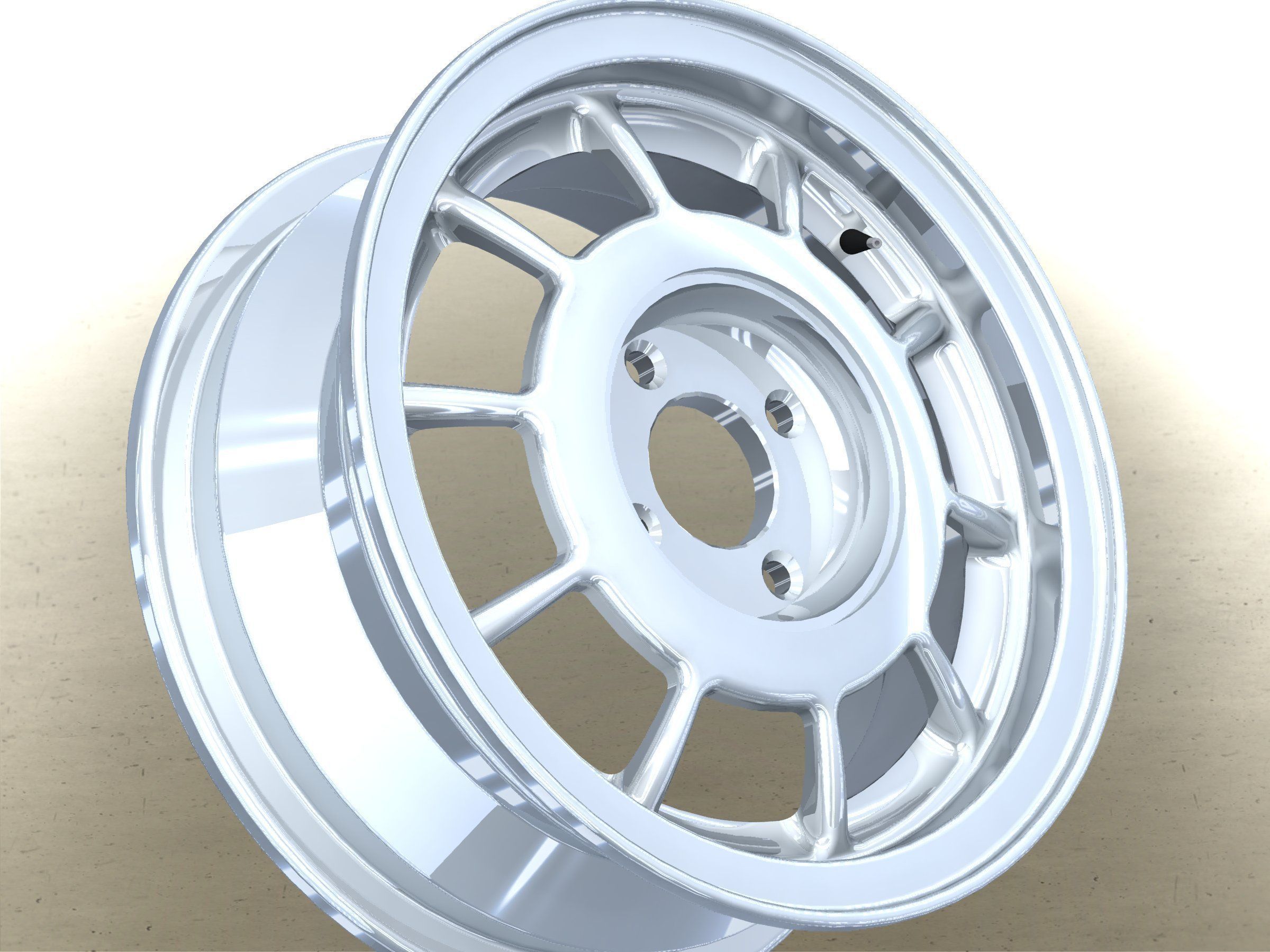 Rim metallic 1  Free 3D model_5