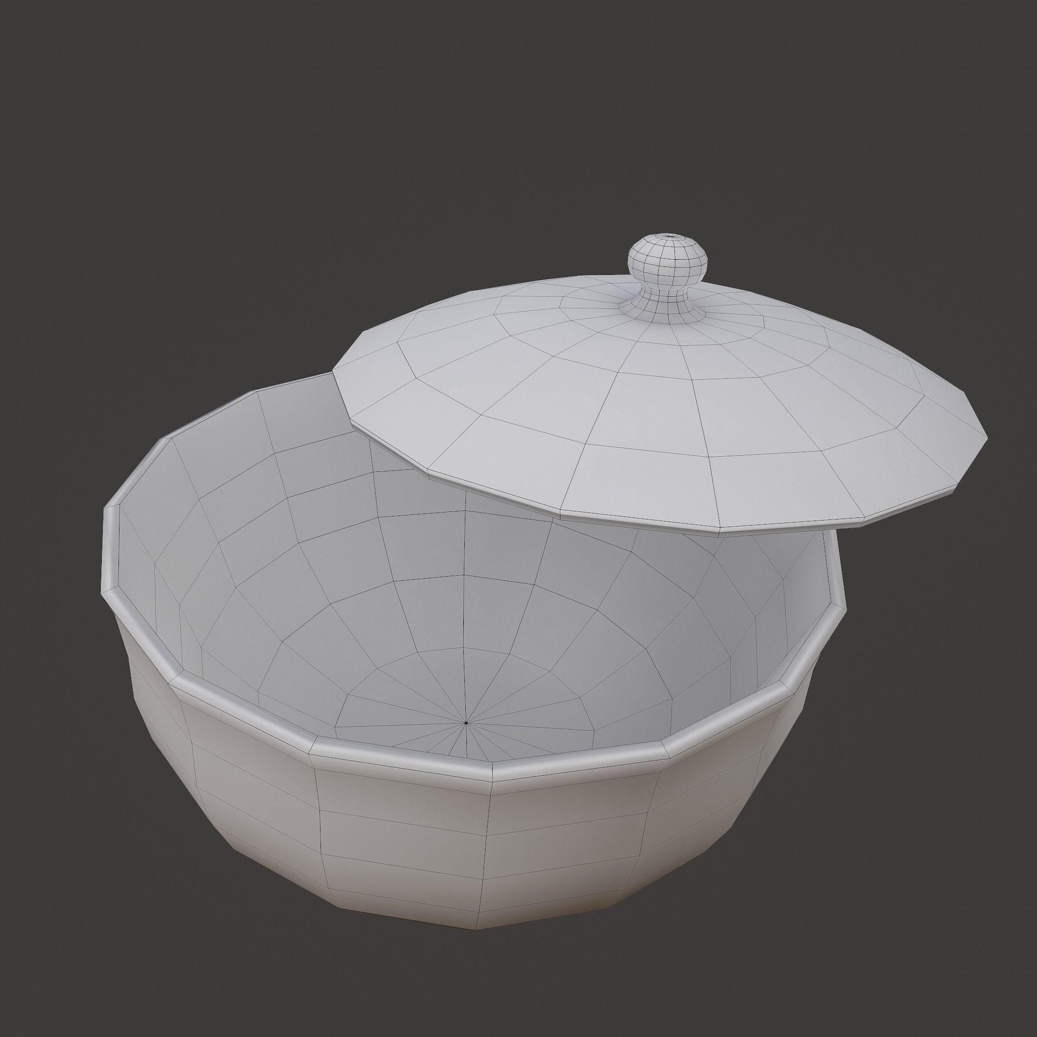 Terracotta Glazed Pot with Lid Free low-poly 3D model_50
