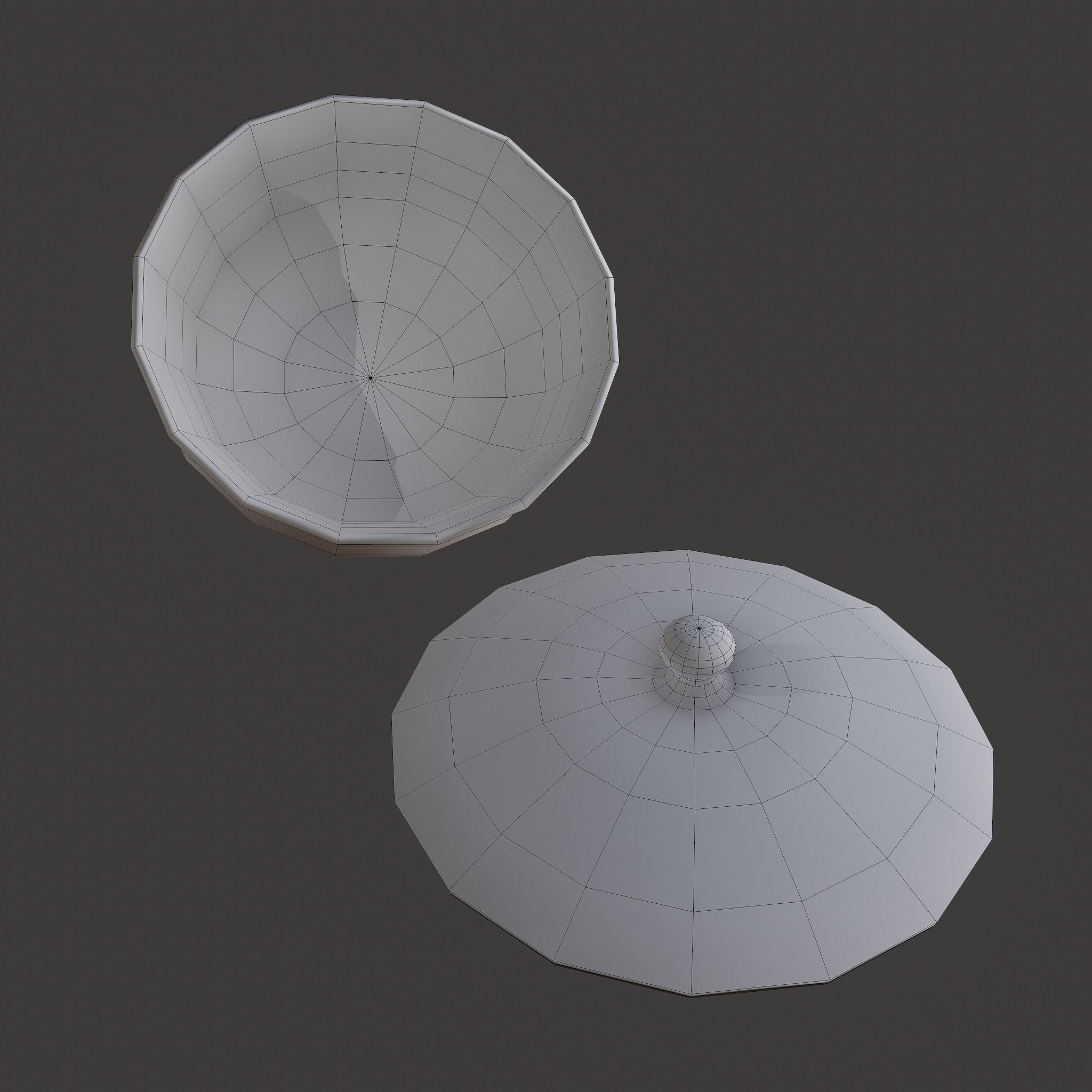 Terracotta Glazed Pot with Lid Free low-poly 3D model_35