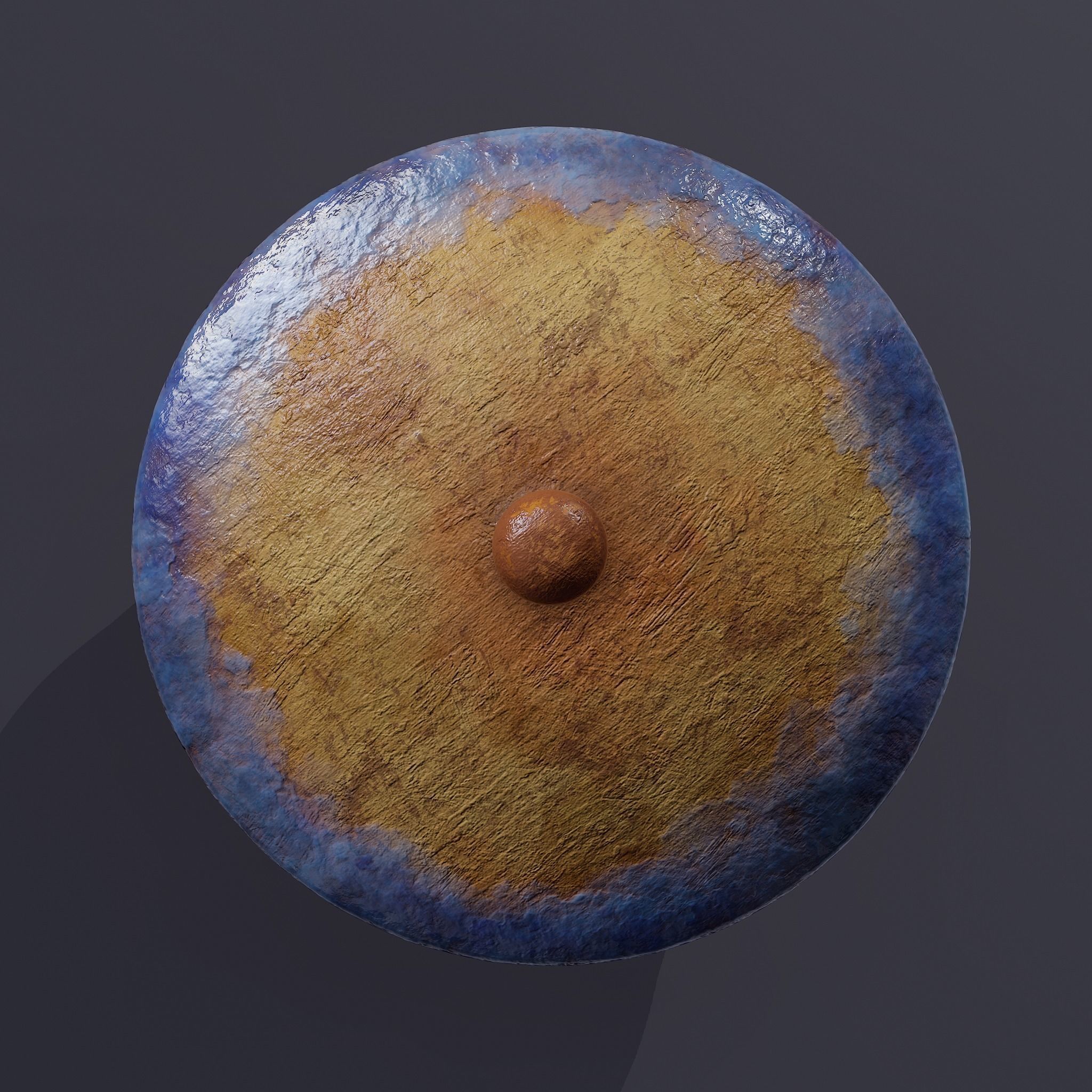 Terracotta Glazed Pot with Lid Free low-poly 3D model_25