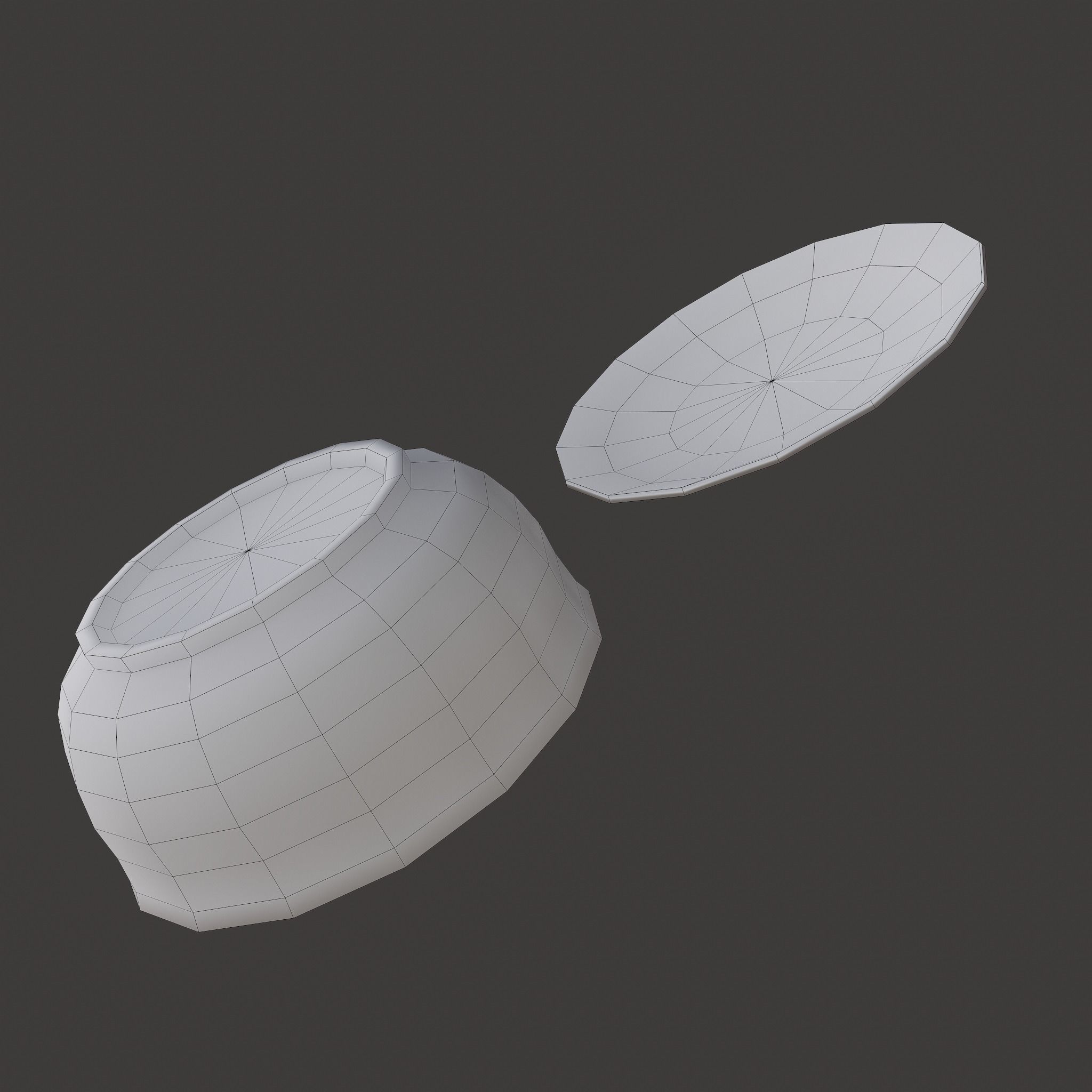 Terracotta Glazed Pot with Lid Free low-poly 3D model_41