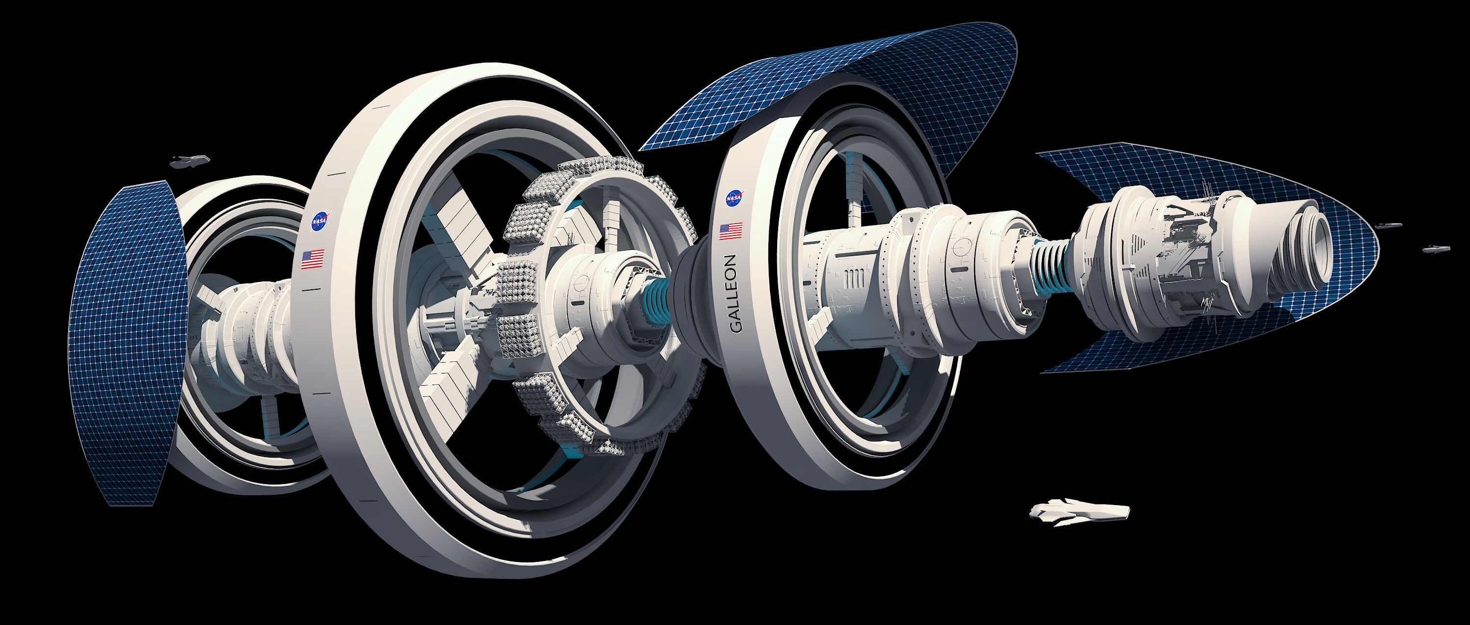 Nasa Concept Ship 3D model_1
