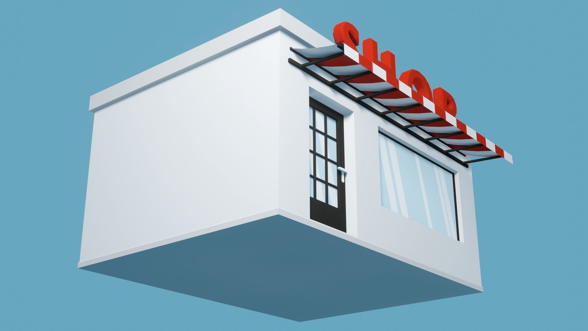 Shop Low Poly Low-poly 3D model_5