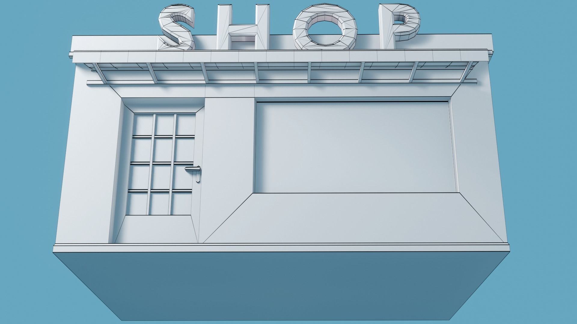 Shop Low Poly Low-poly 3D model_12