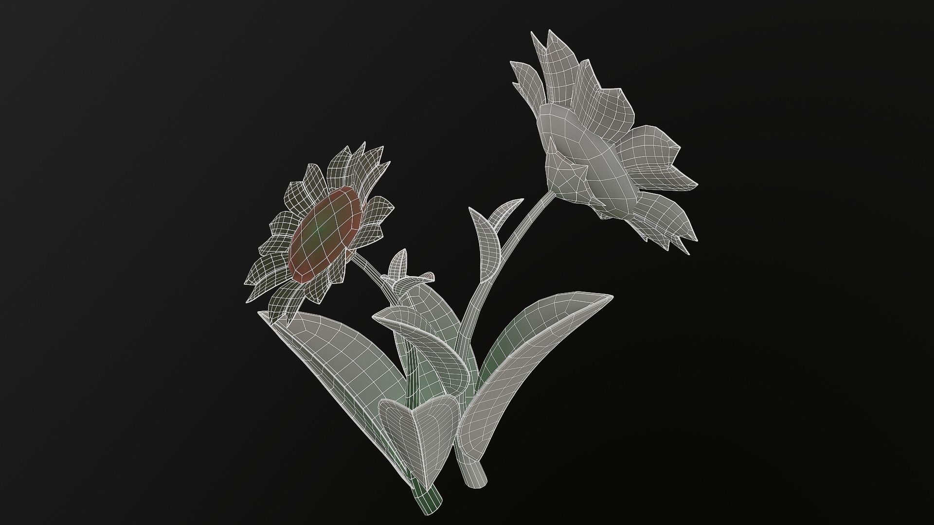 Asset - Cartoons - Flower 3D model_32