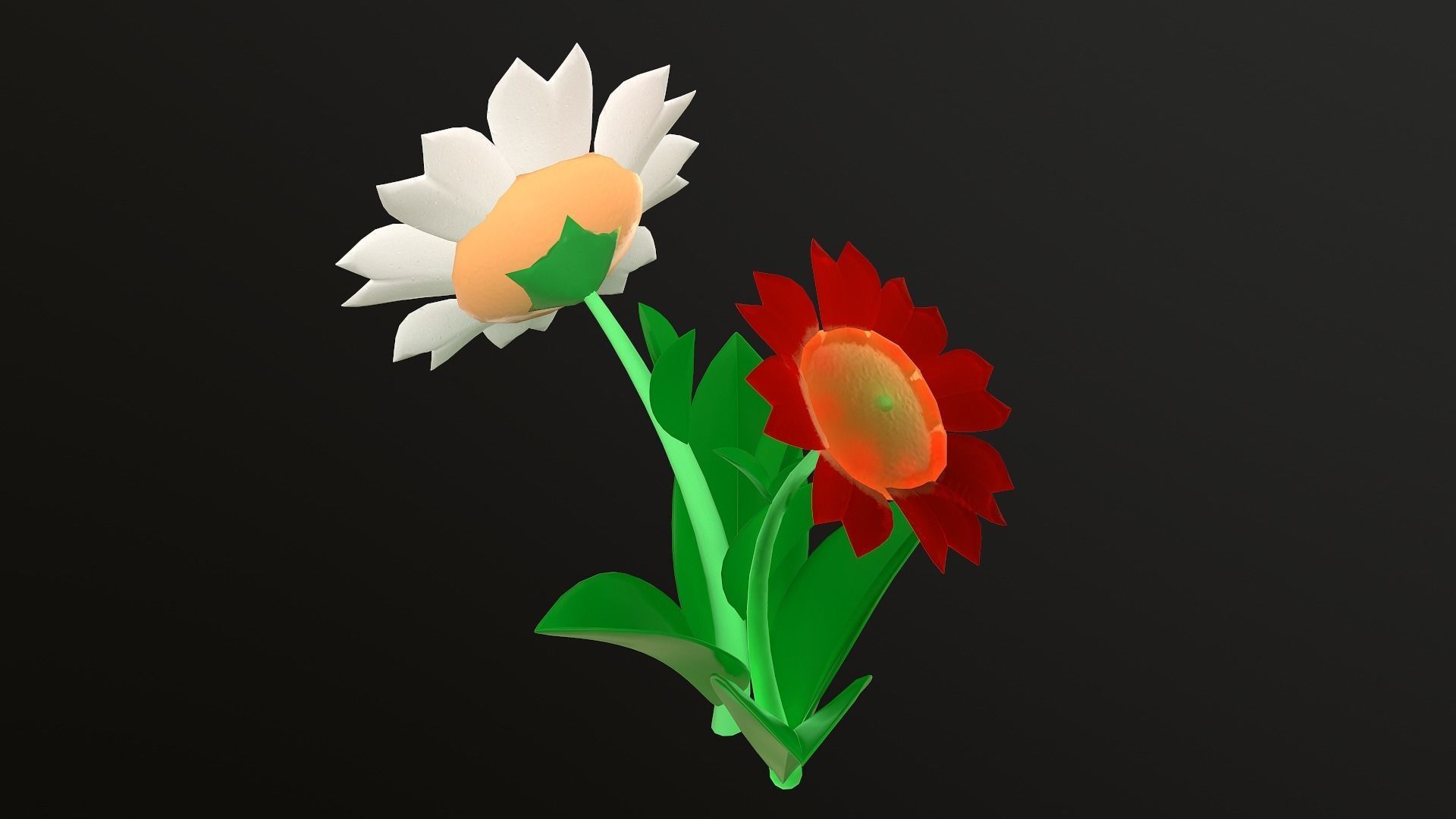 Asset - Cartoons - Flower 3D model_30