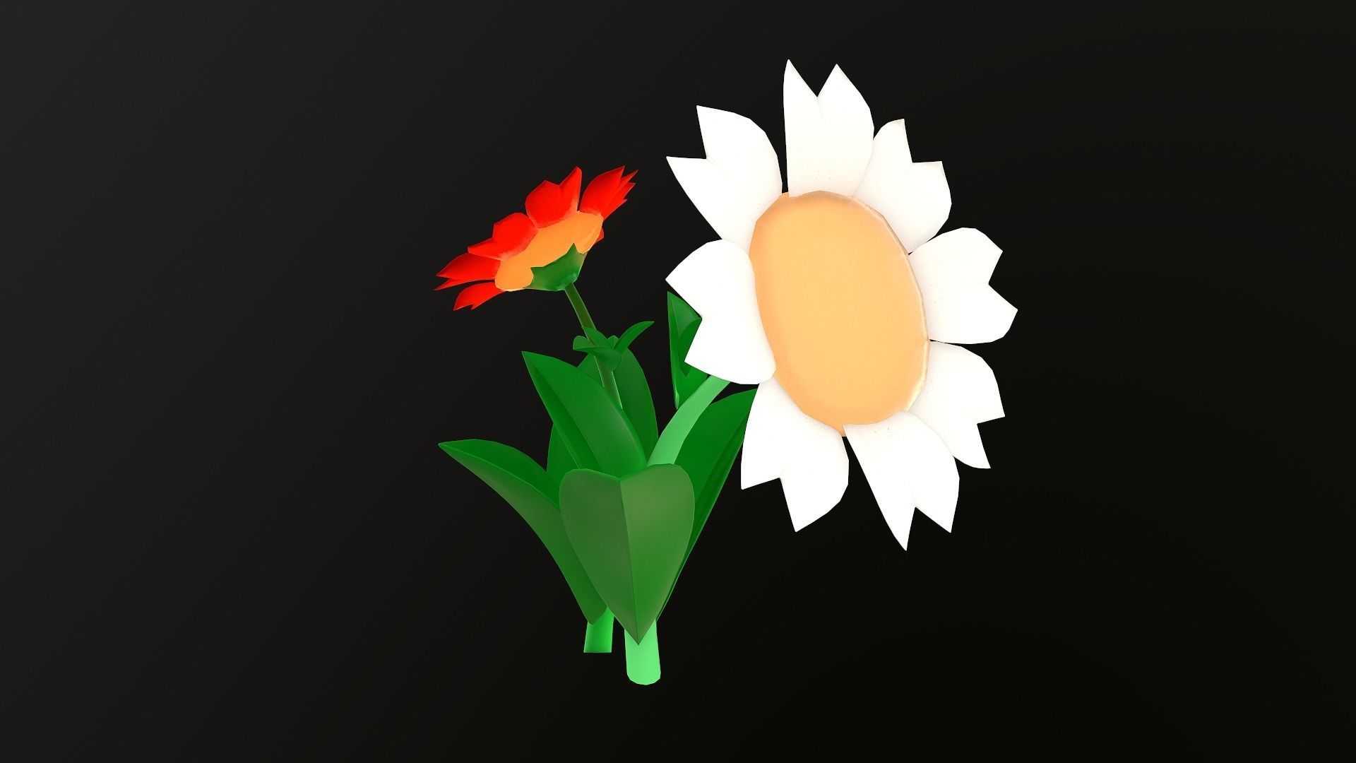 Asset - Cartoons - Flower 3D model_22