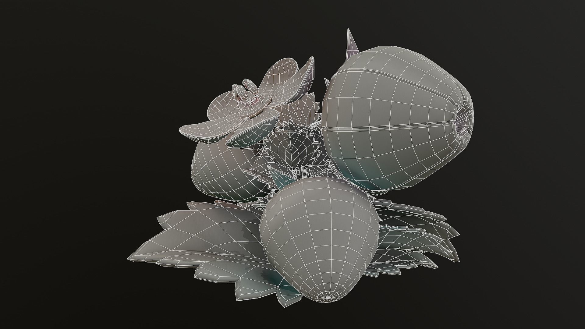 Asset - Cartoons - Flower 3D model_52