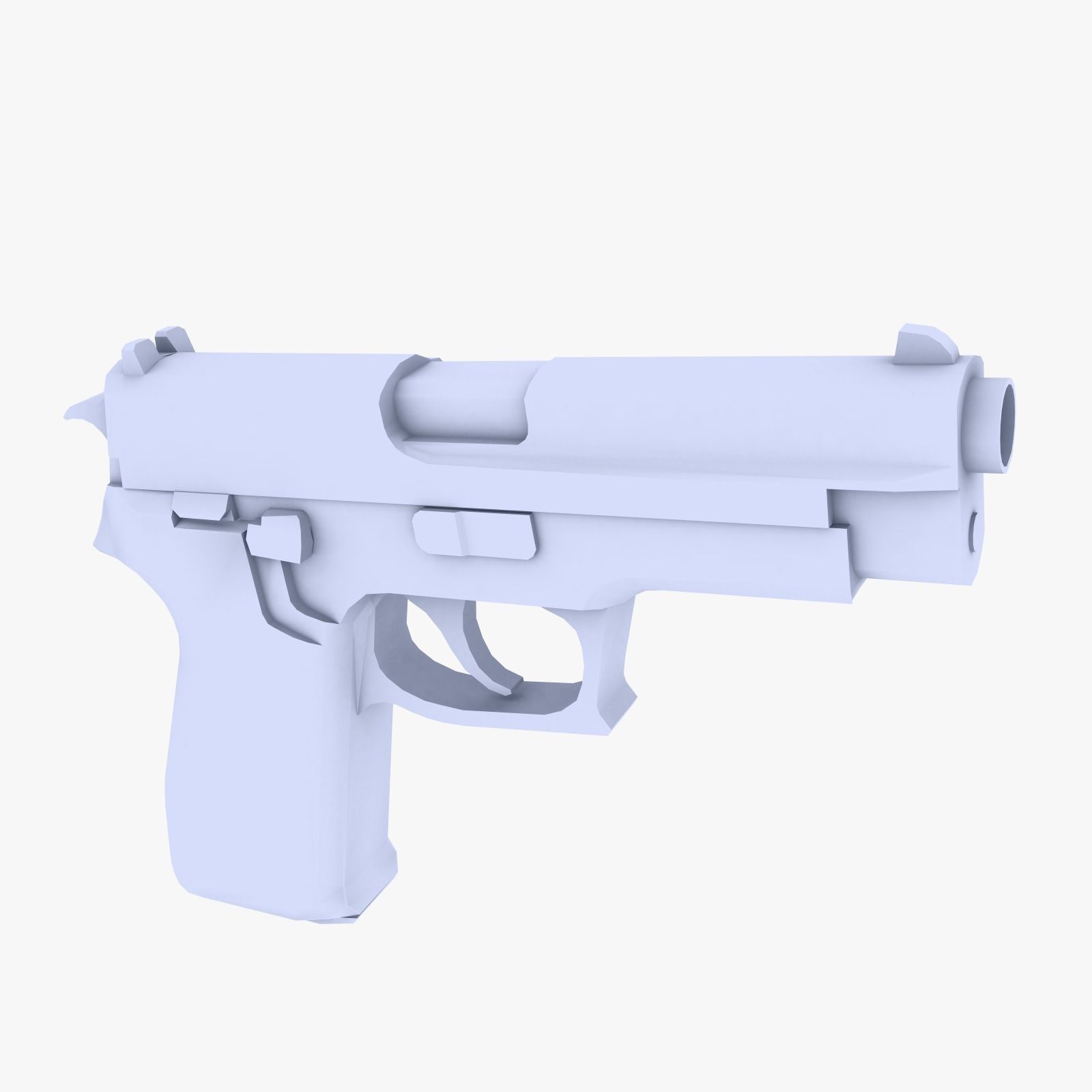 SIG P220 Pistol Low-poly 3D model