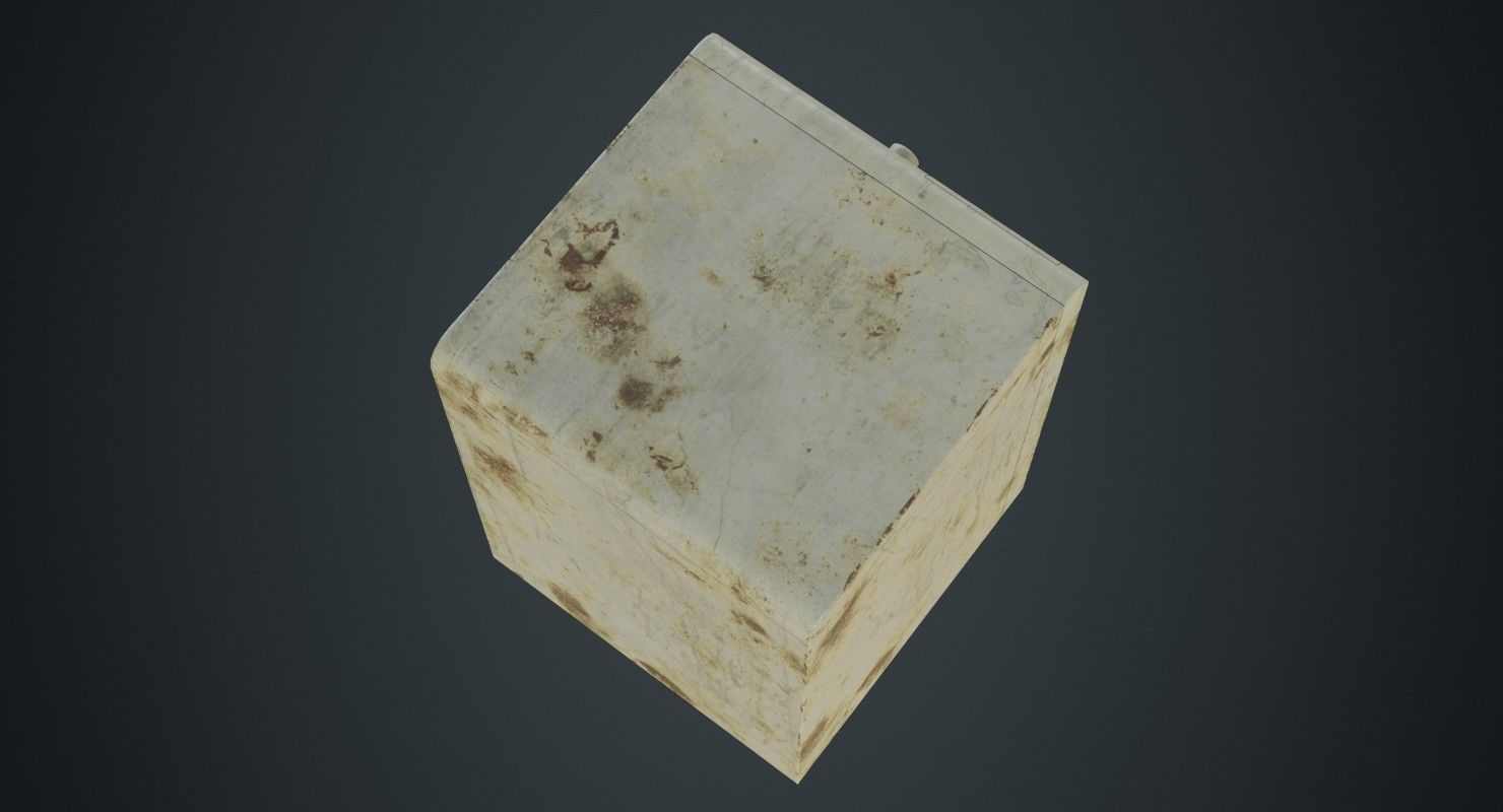 Washing Machine 1B Low-poly 3D model_5