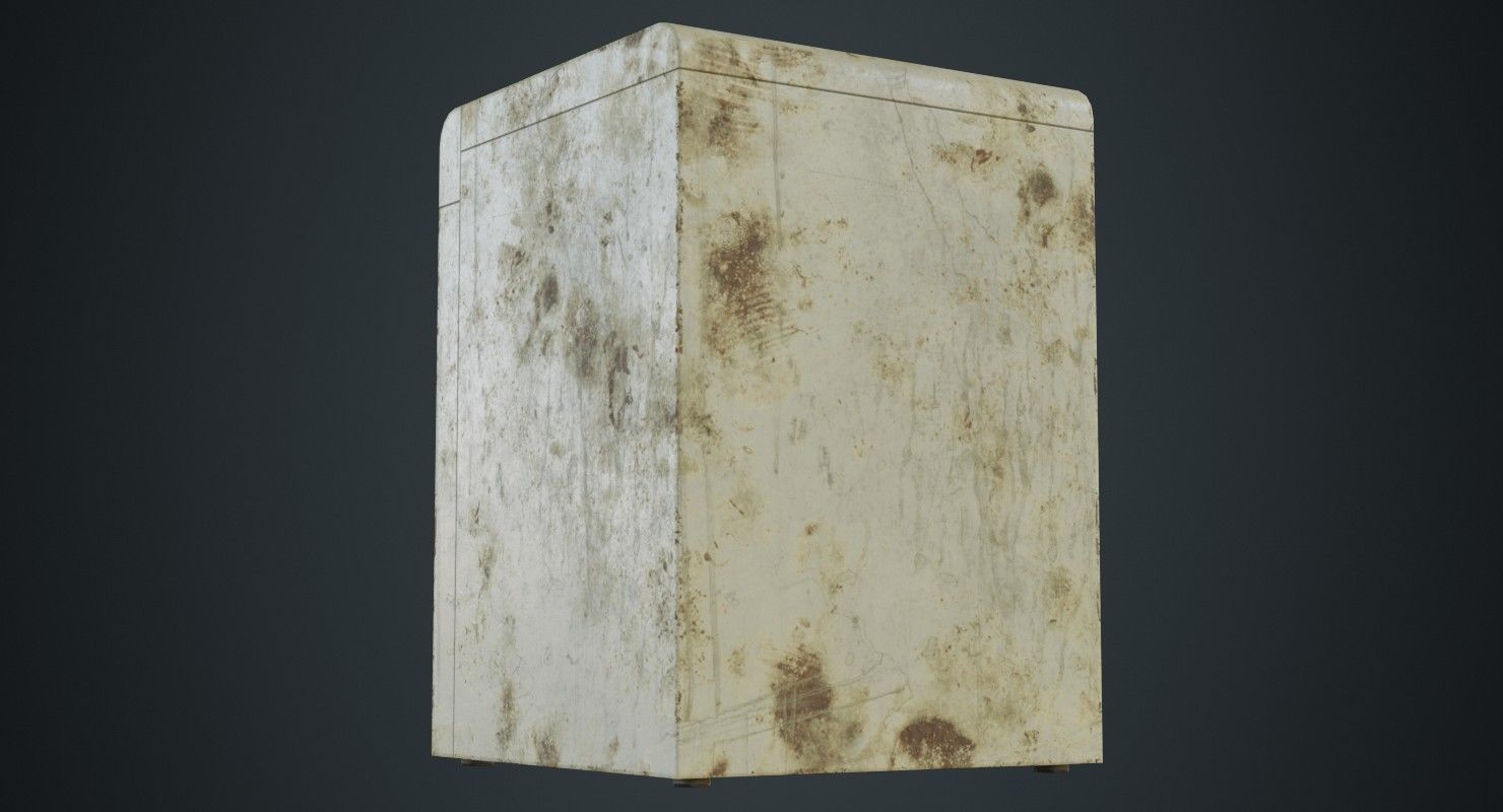 Washing Machine 1B Low-poly 3D model_6