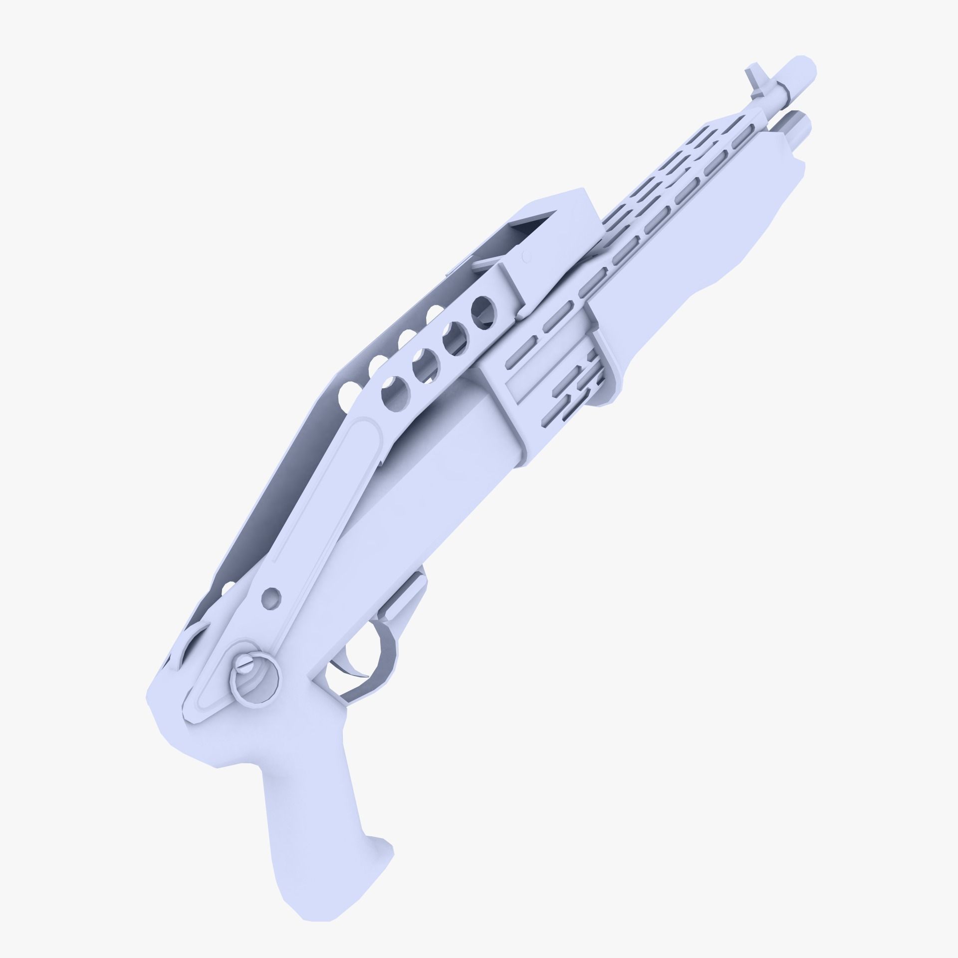 Spas 12 Shotgun Low-poly 3D model
