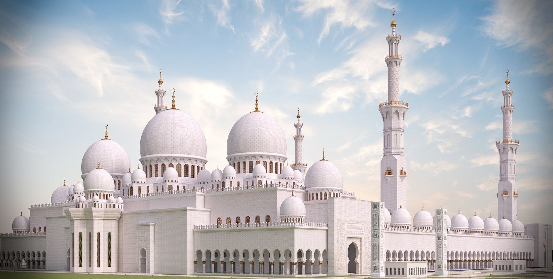 sheik Zayed mosque 3D model_14