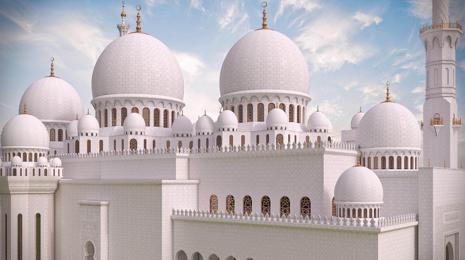 sheik Zayed mosque 3D model_15