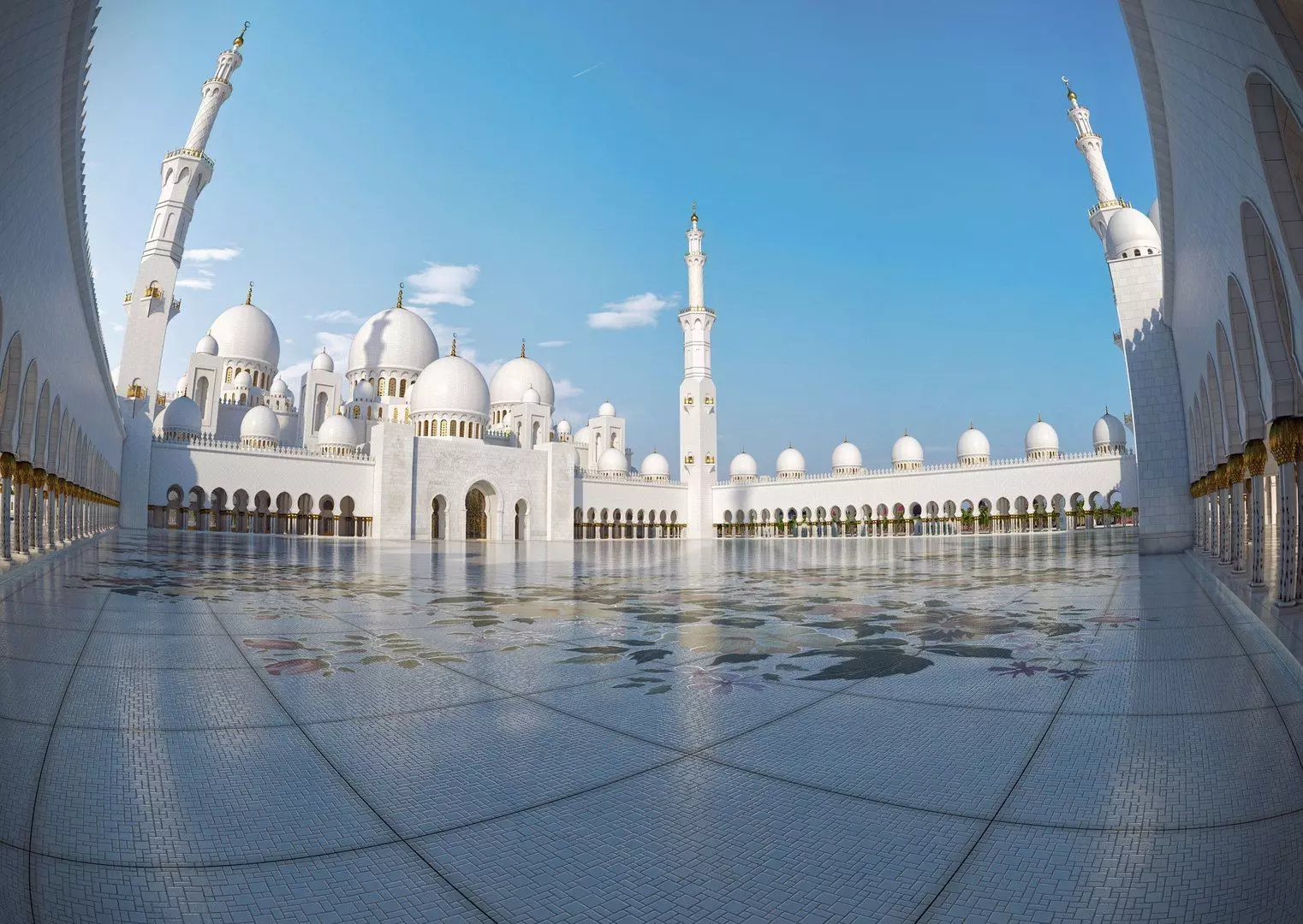 sheik Zayed mosque 3D model_0