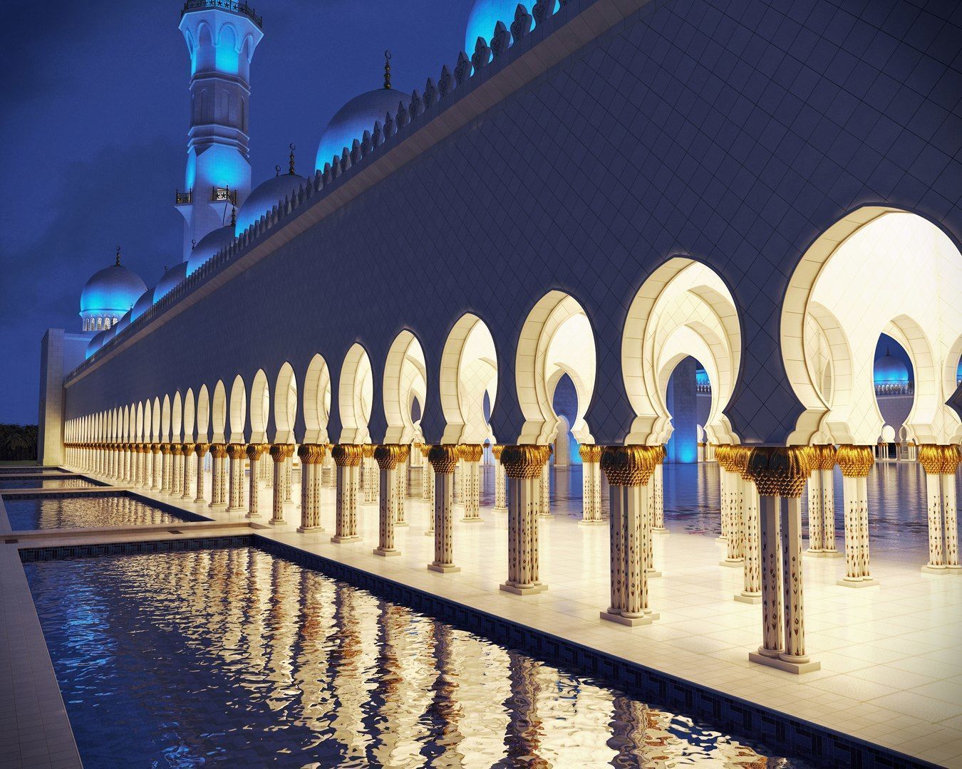 sheik Zayed mosque 3D model_18