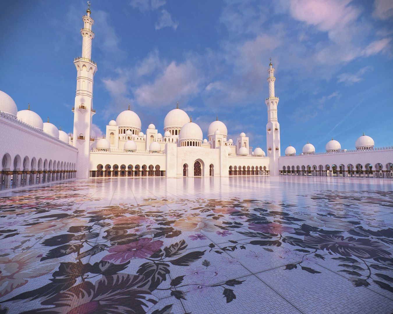 sheik Zayed mosque 3D model_1