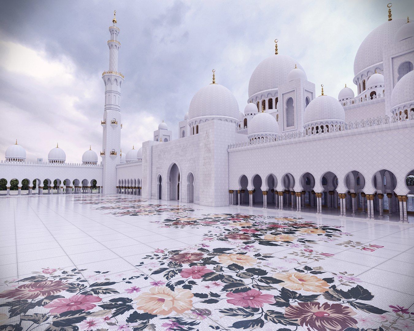 sheik Zayed mosque 3D model_3