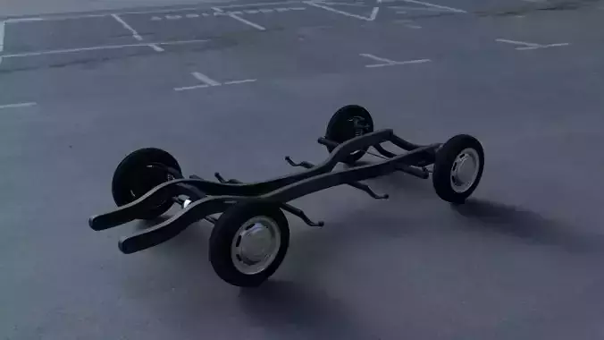 Mercedes Benz 190SL Chassis 3D model