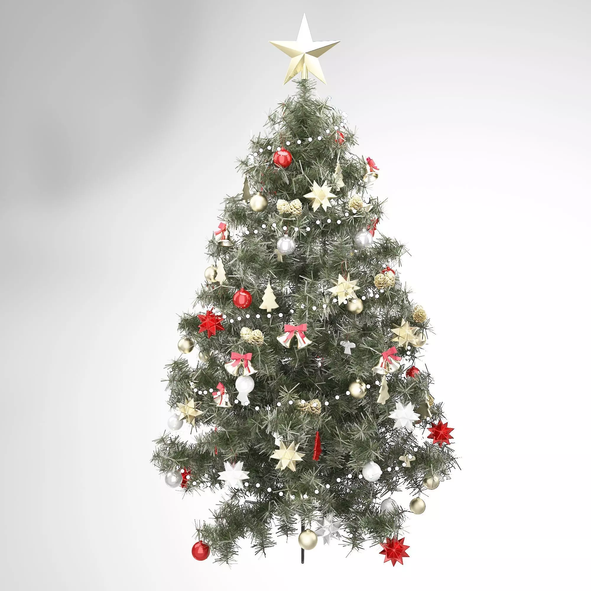 christmas tree 3D model_0