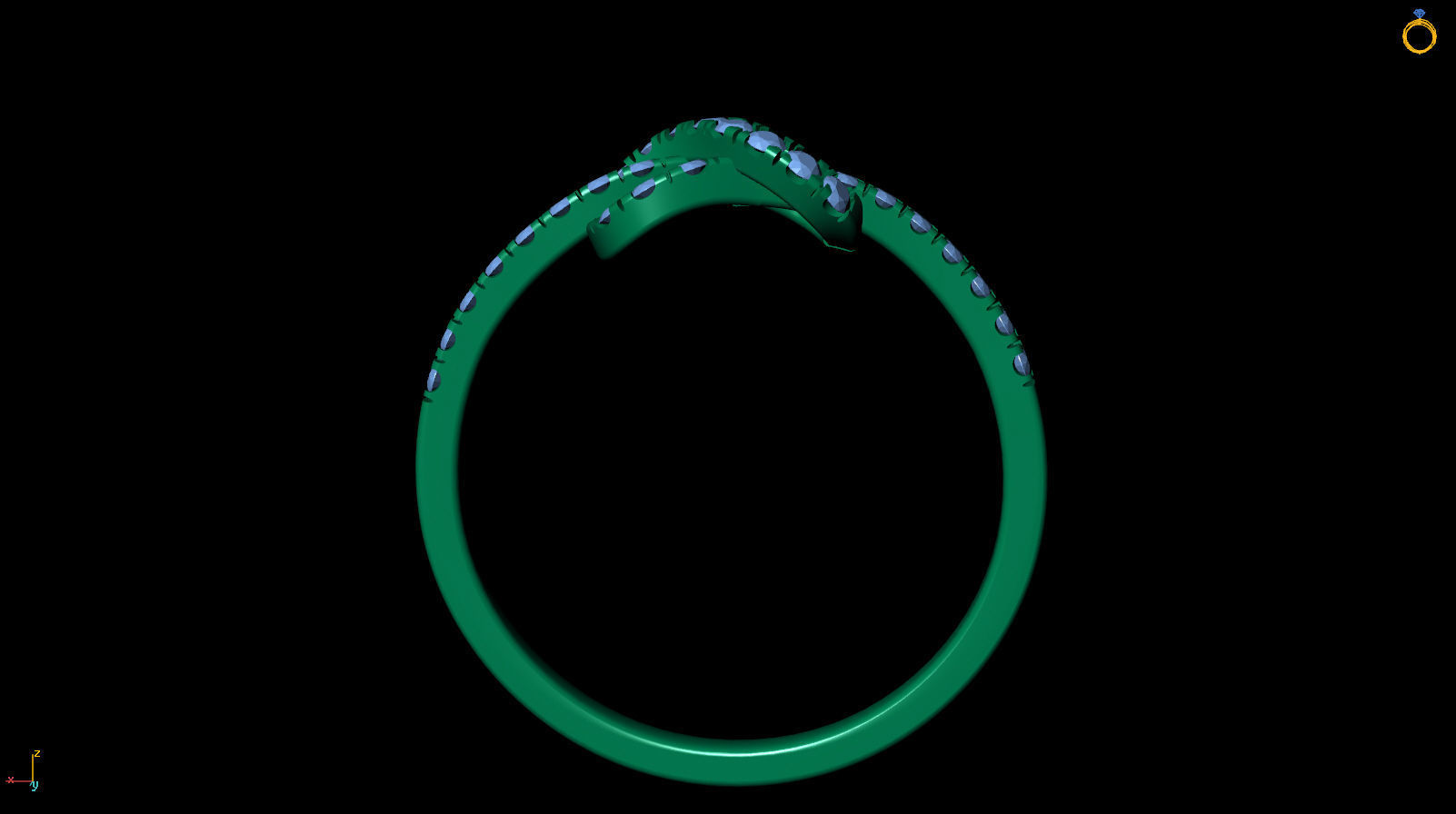  Knot Ring R 0111 3D print model_11