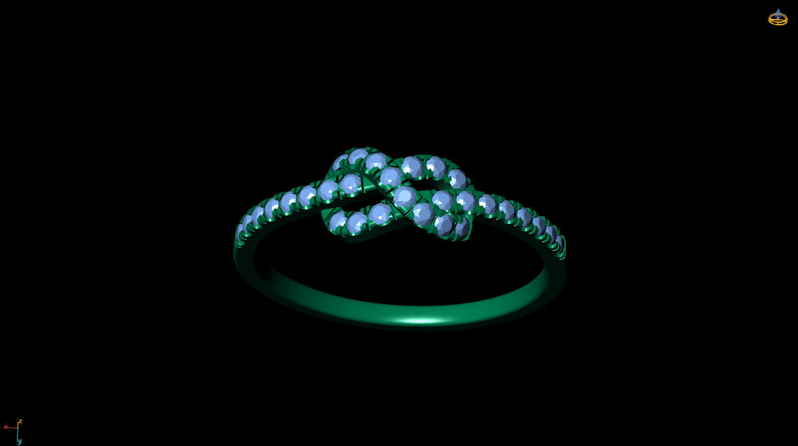  Knot Ring R 0111 3D print model_10