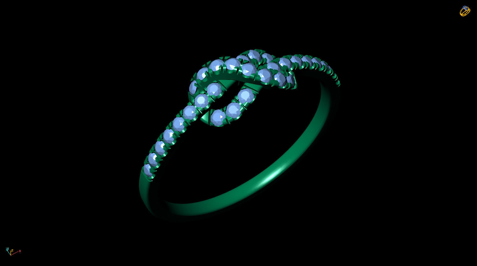  Knot Ring R 0111 3D print model_14