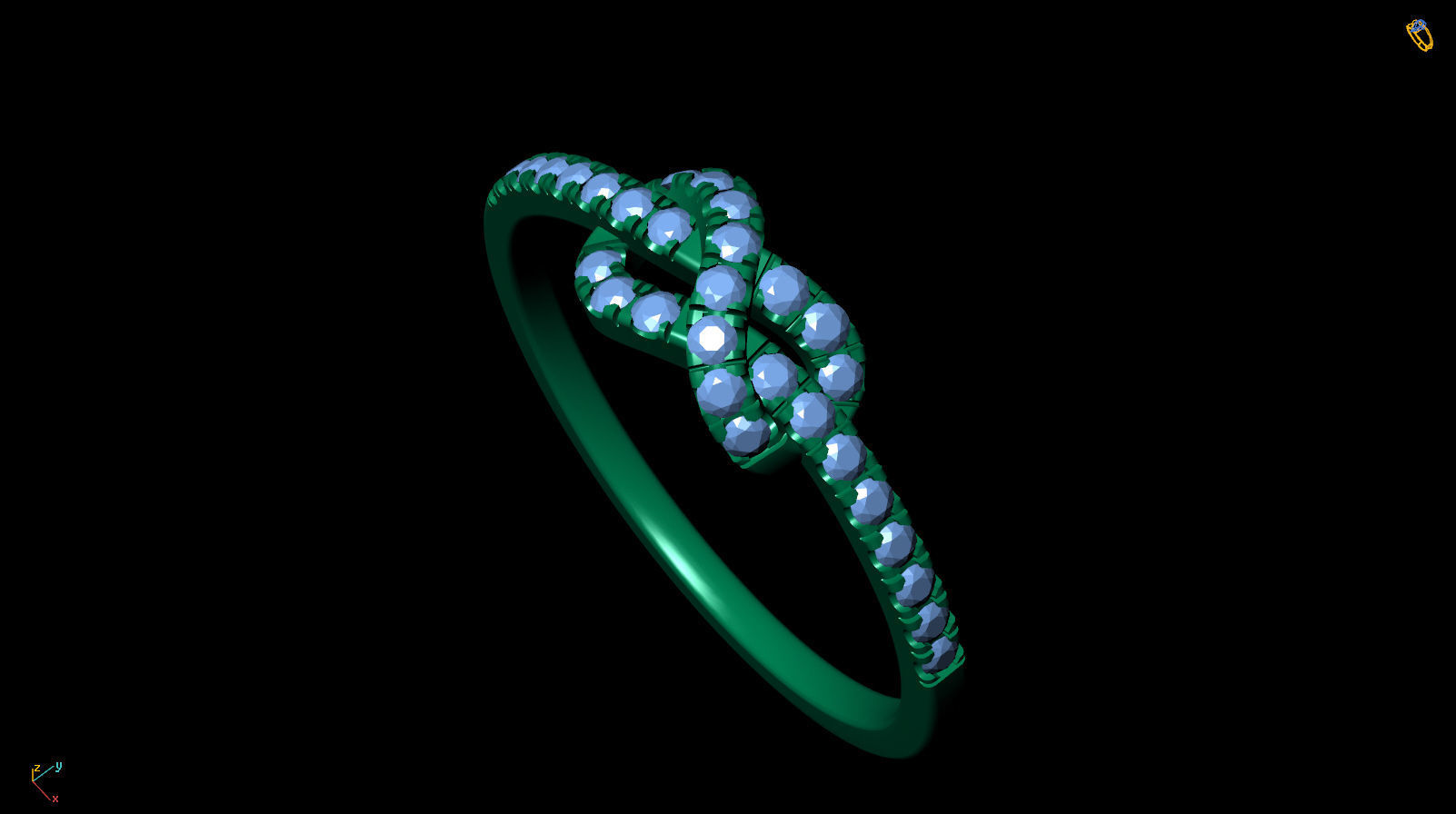  Knot Ring R 0111 3D print model_15