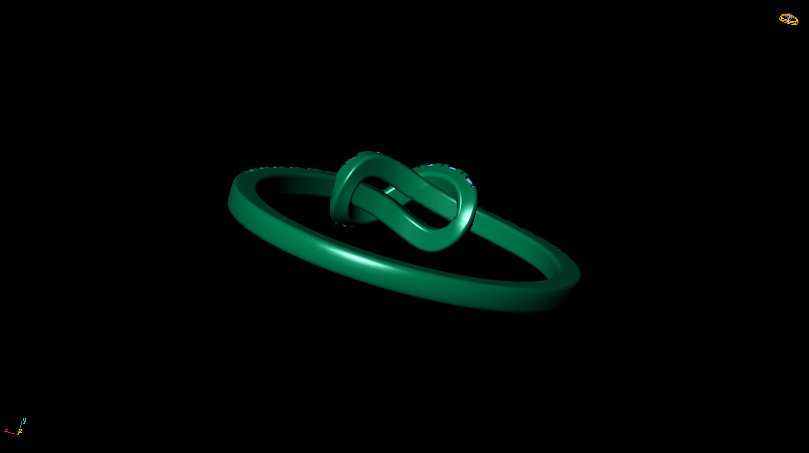  Knot Ring R 0111 3D print model_12