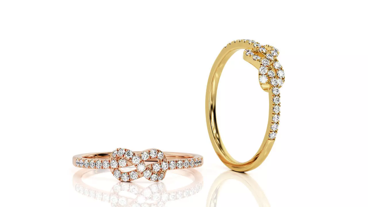  Knot Ring R 0111 3D print model_0