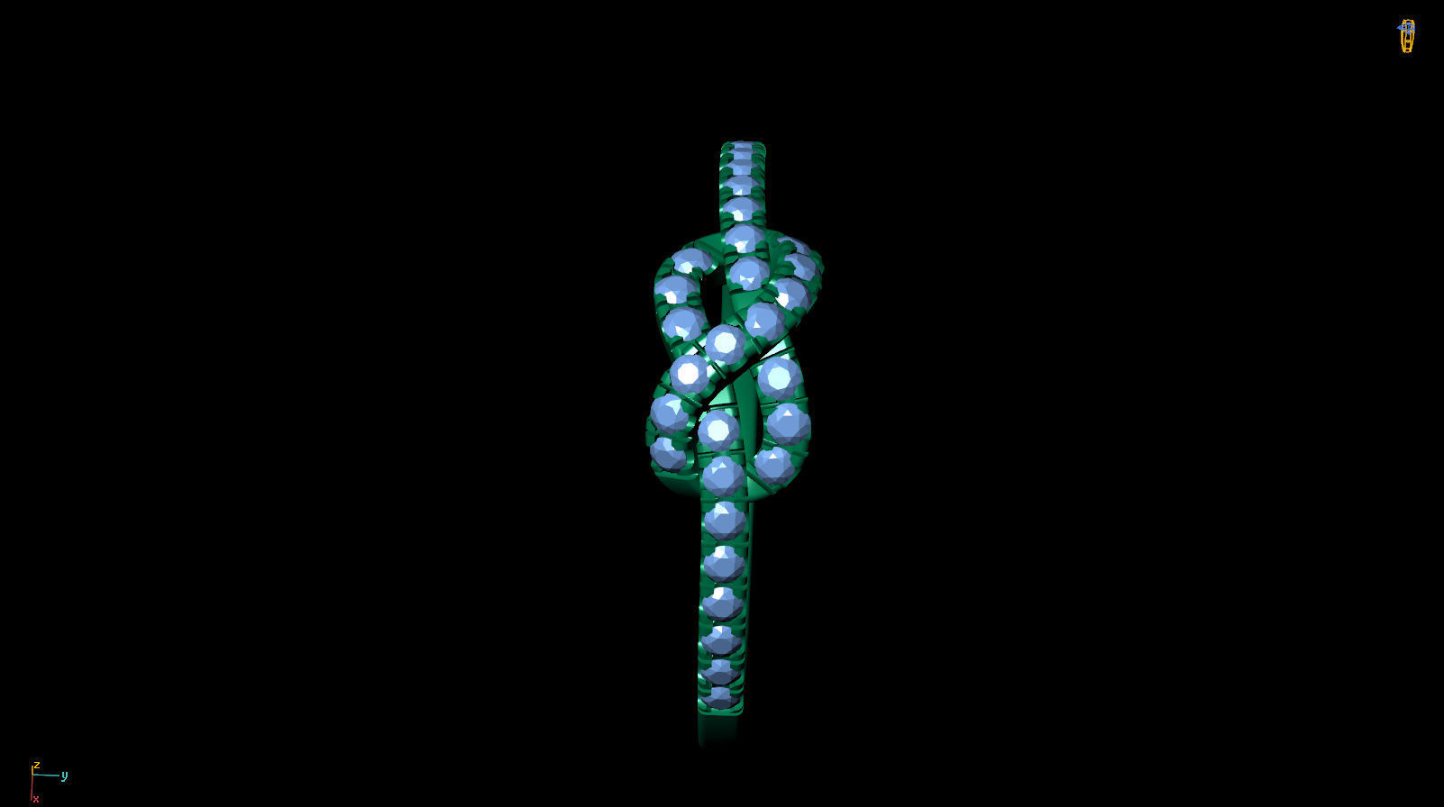  Knot Ring R 0111 3D print model_9