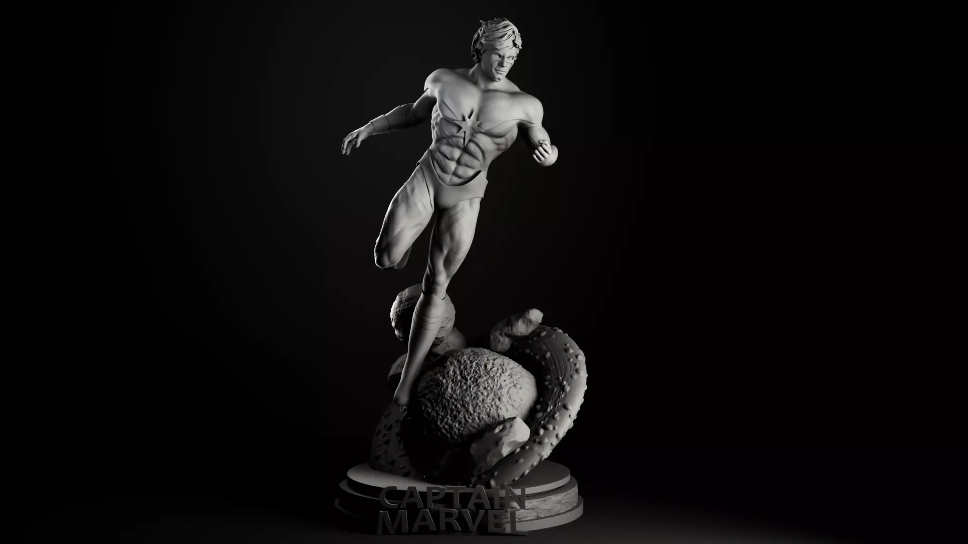 Superhero character for 3D Printing 3D print model