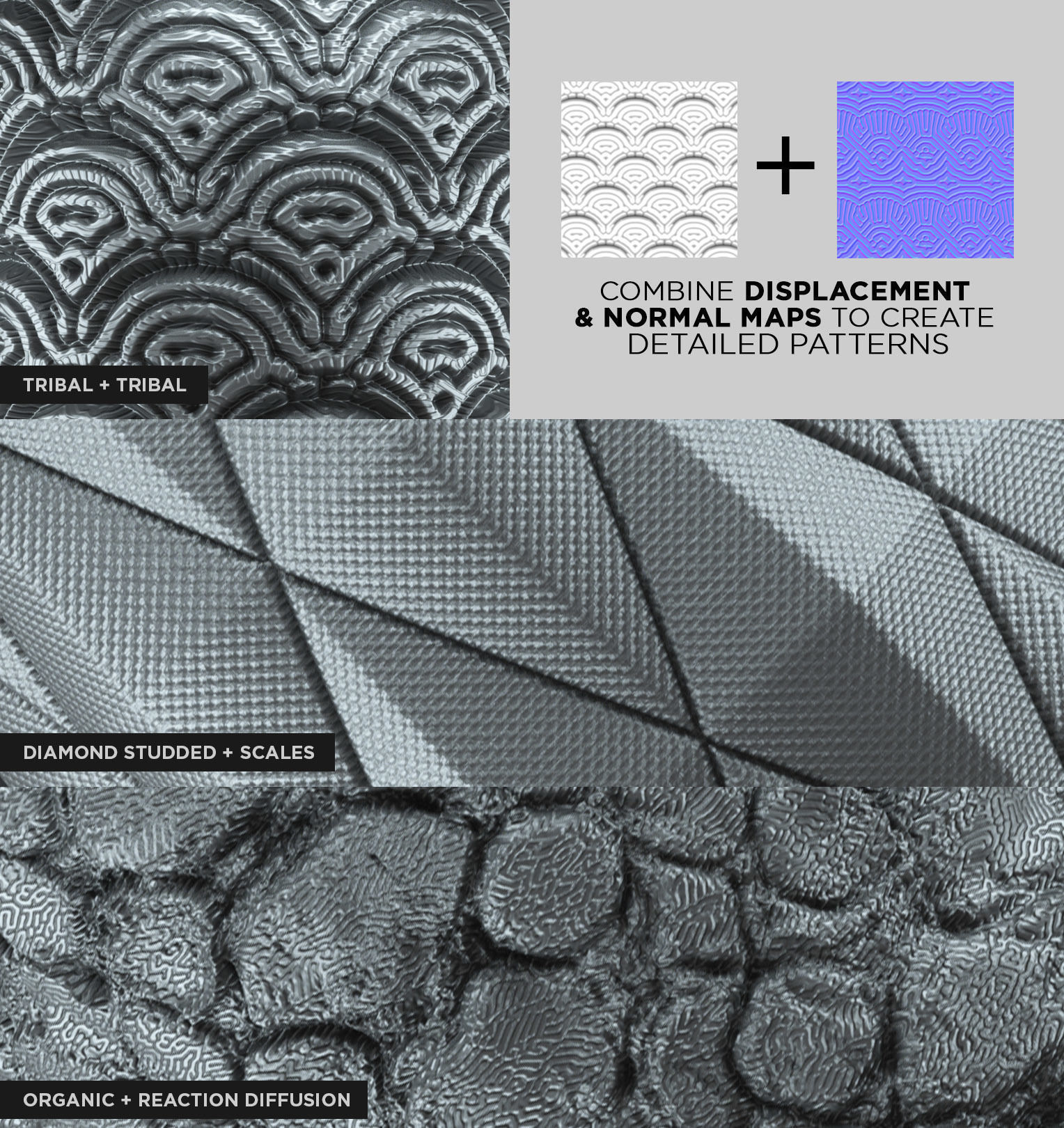 100 Tileable Displacement And Alpha Patterns Part 2 Texture_6