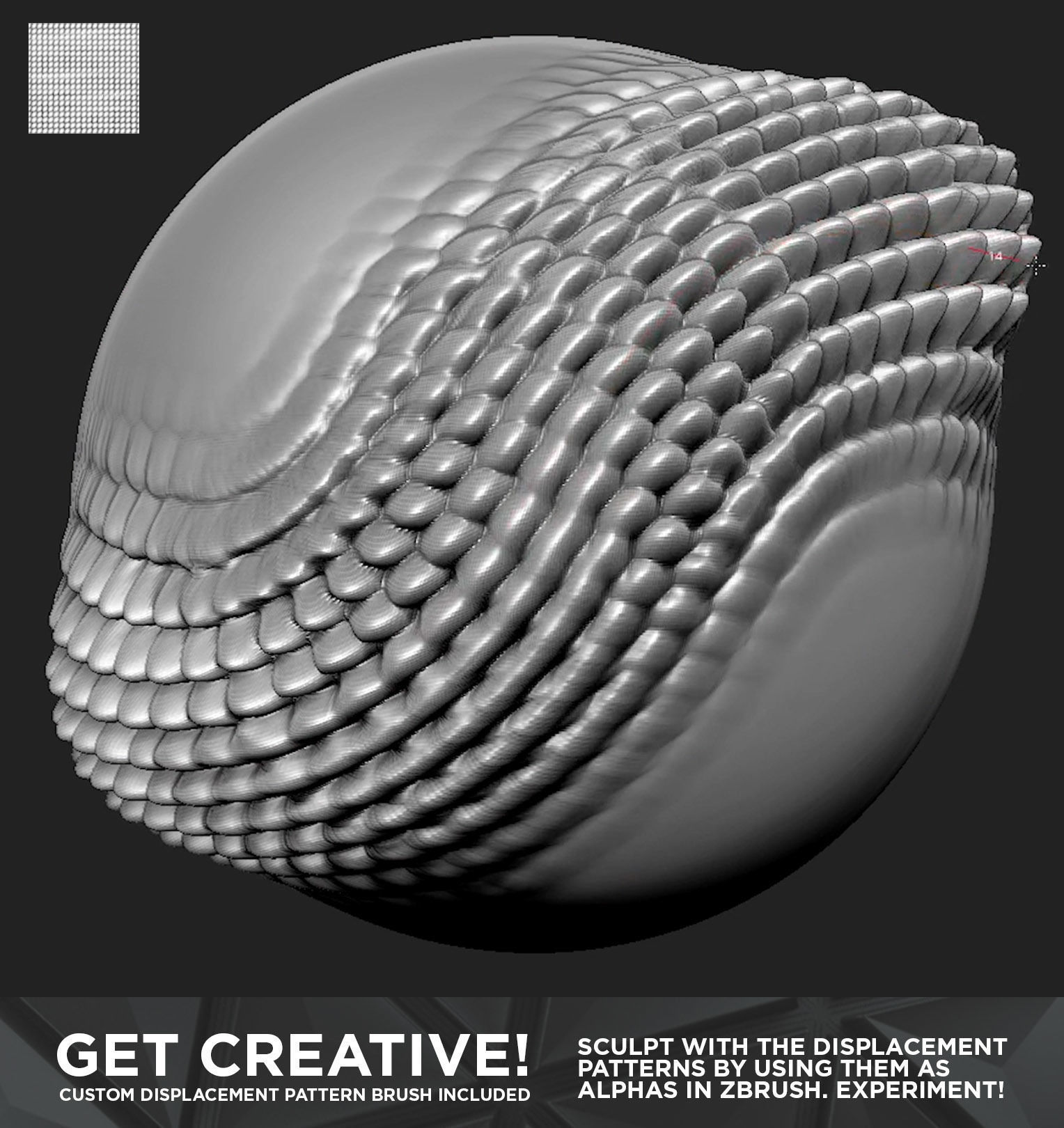 100 Tileable Displacement And Alpha Patterns Part 2 Texture_7