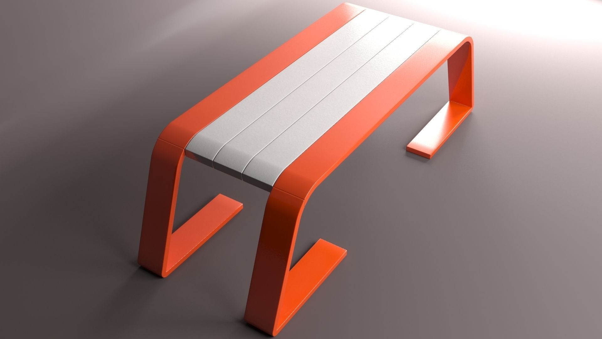 Coffee Table  Low-poly 3D model_9