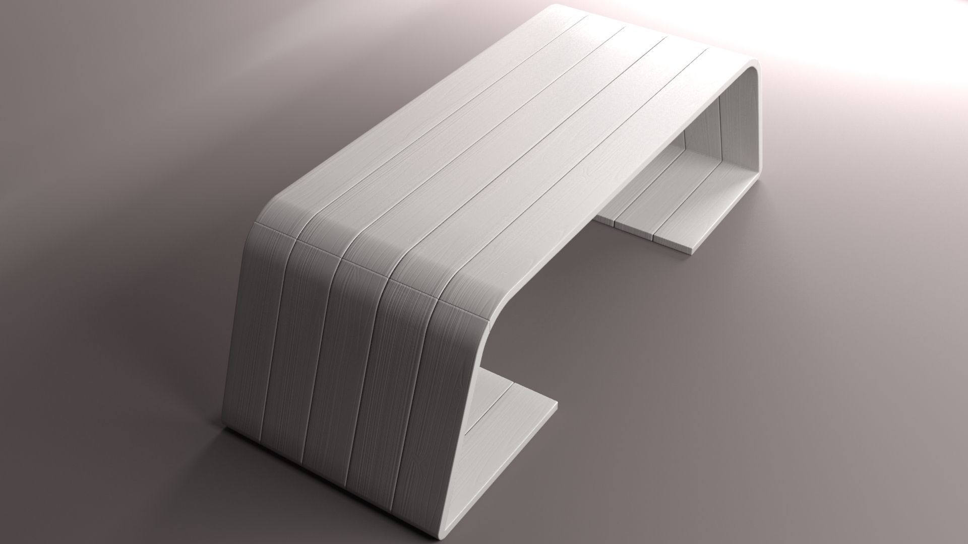 Coffee Table  Low-poly 3D model_2
