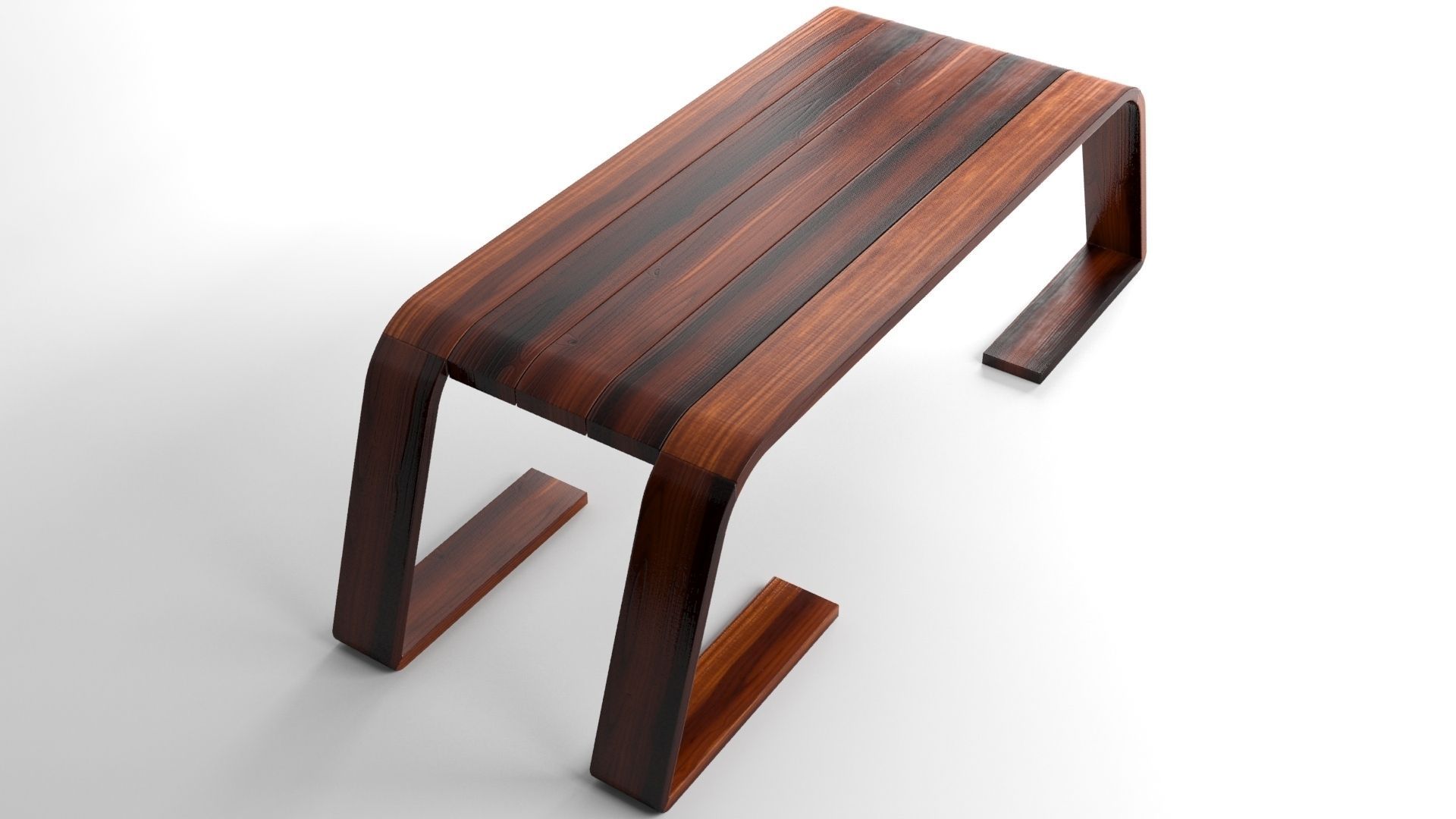 Coffee Table  Low-poly 3D model_8