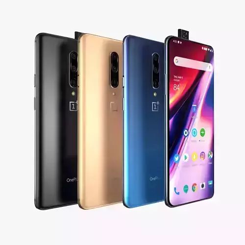 OnePlus 7 Pro and Pro 5G all colors 3D model