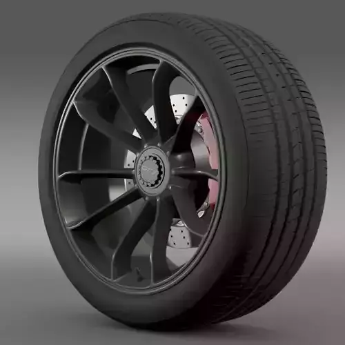 Porsche 911 GT3 2014 wheel 3D model
