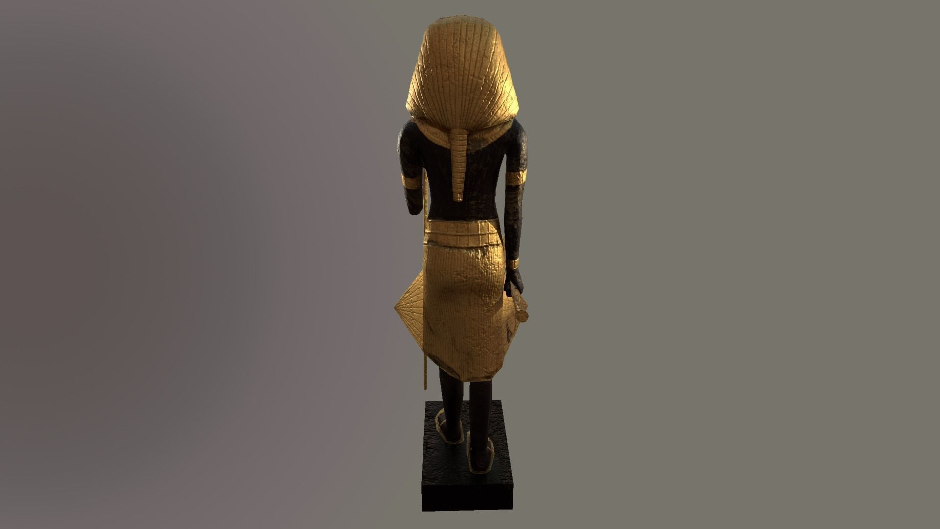 3D model Egyptian Ka Statue low poly VR / AR / lowpoly CGTrader