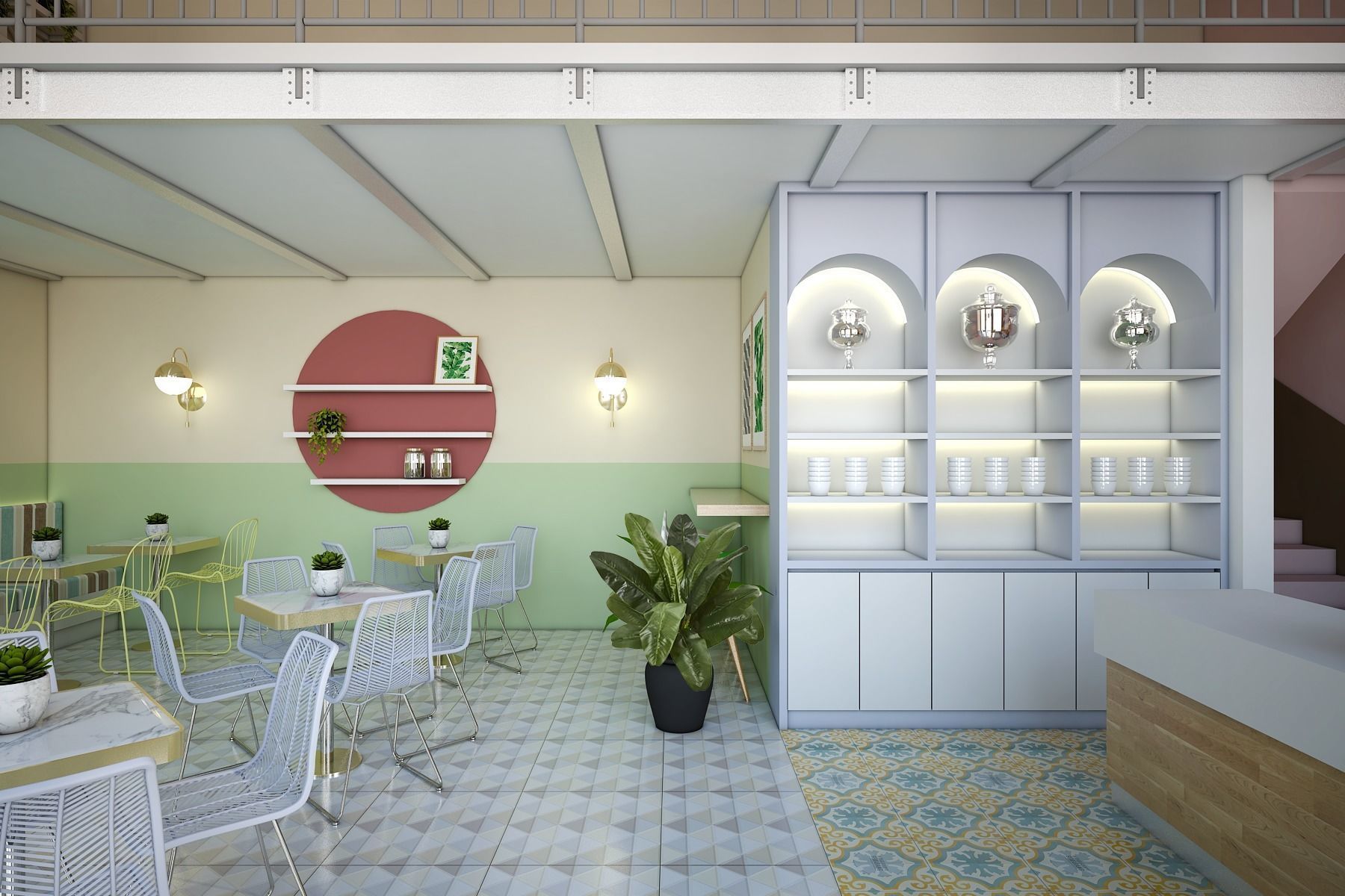 Cafe Cake 3D model_3