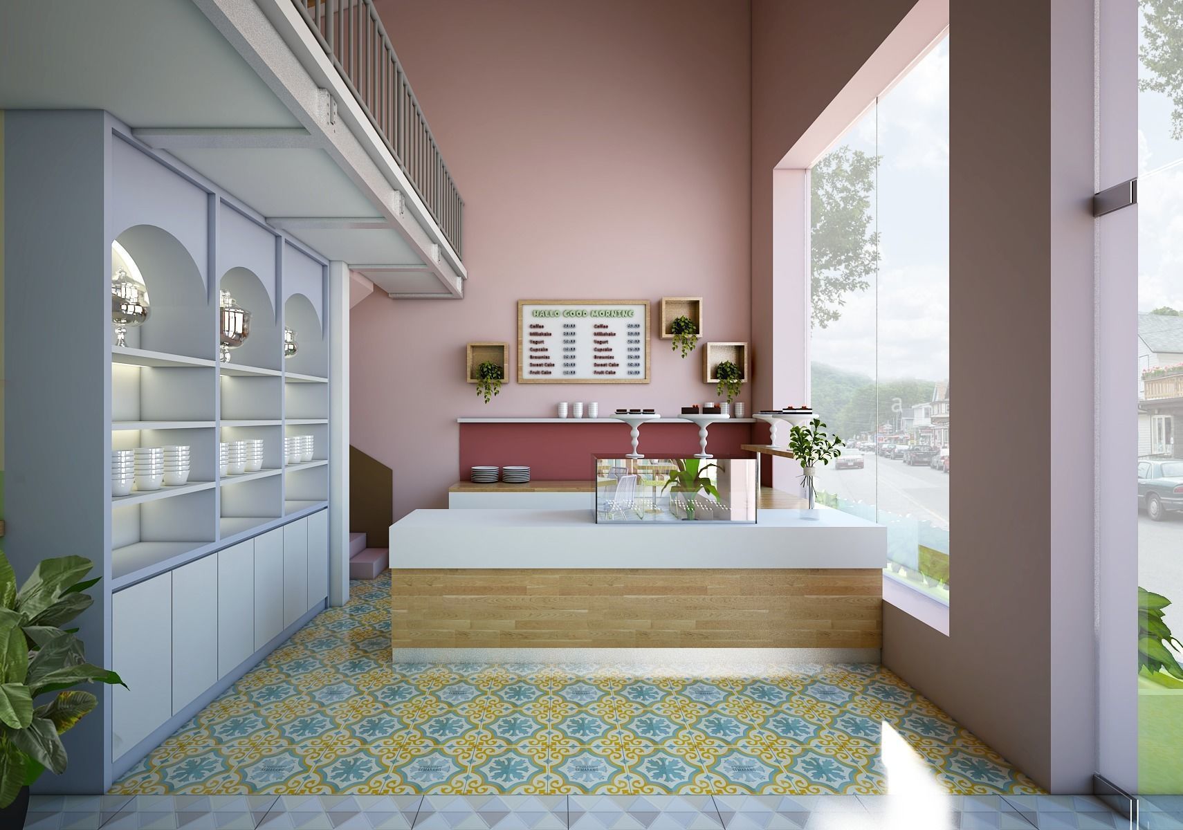 Cafe Cake 3D model_1