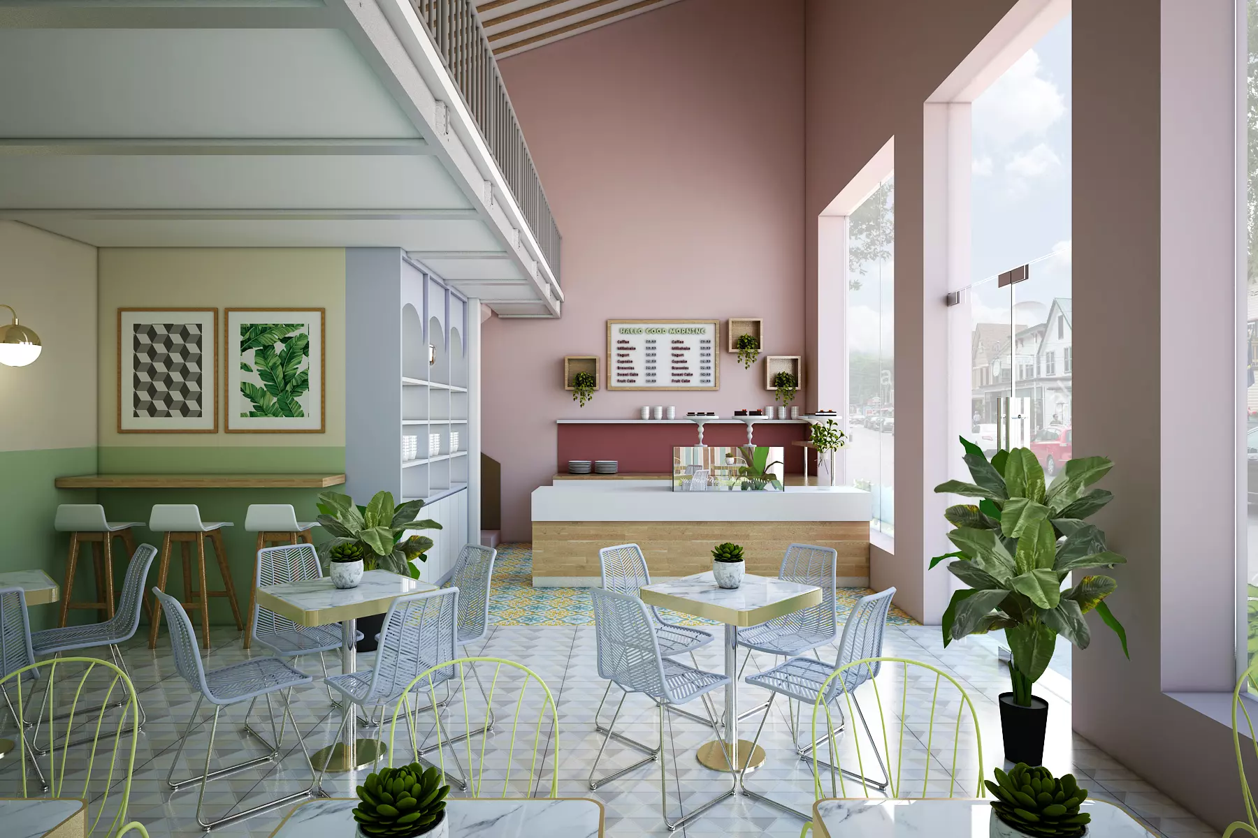 Cafe Cake 3D model_0