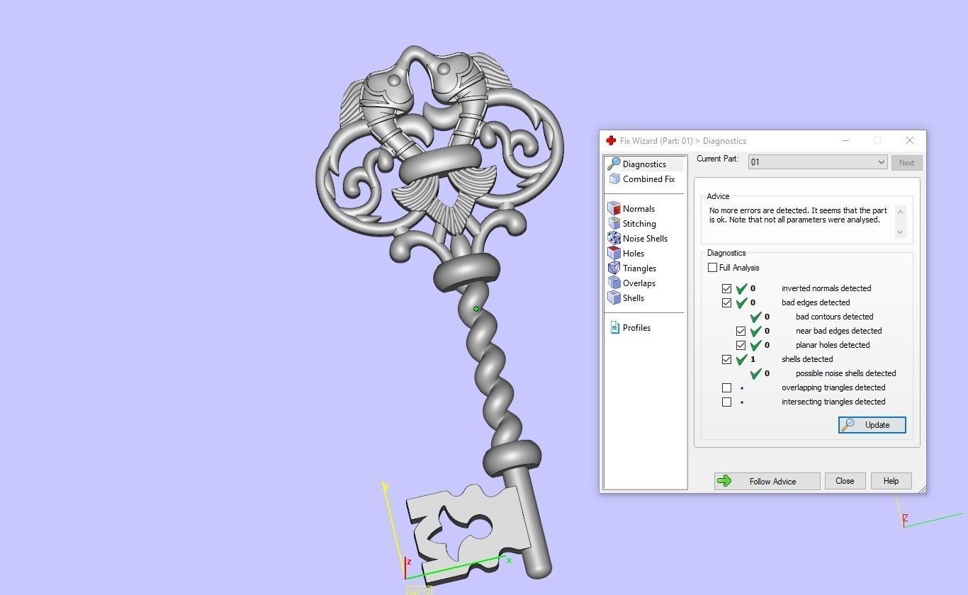 Key Pendant 3D print model_4