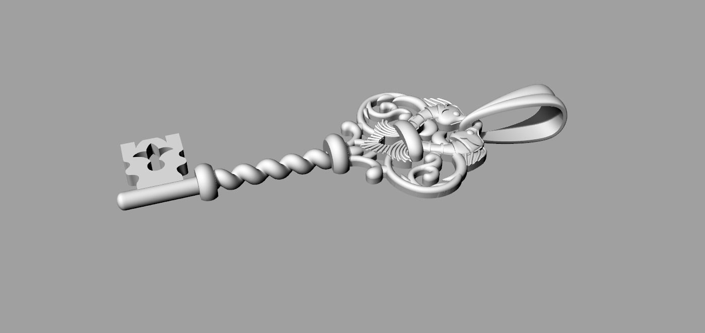 Key Pendant 3D print model_2