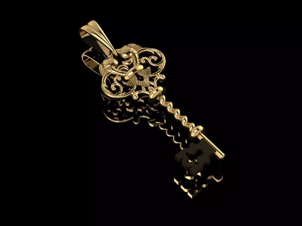 Key Pendant 3D print model_0