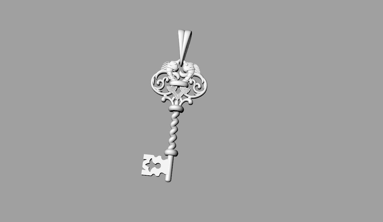 Key Pendant 3D print model_1